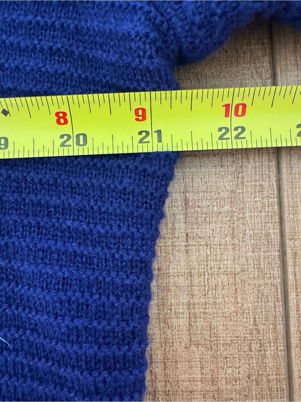 St. John 100% Cashmere Cable Knit Zip Cardigan Sweater Cobalt Blue L - Picture 12 of 13